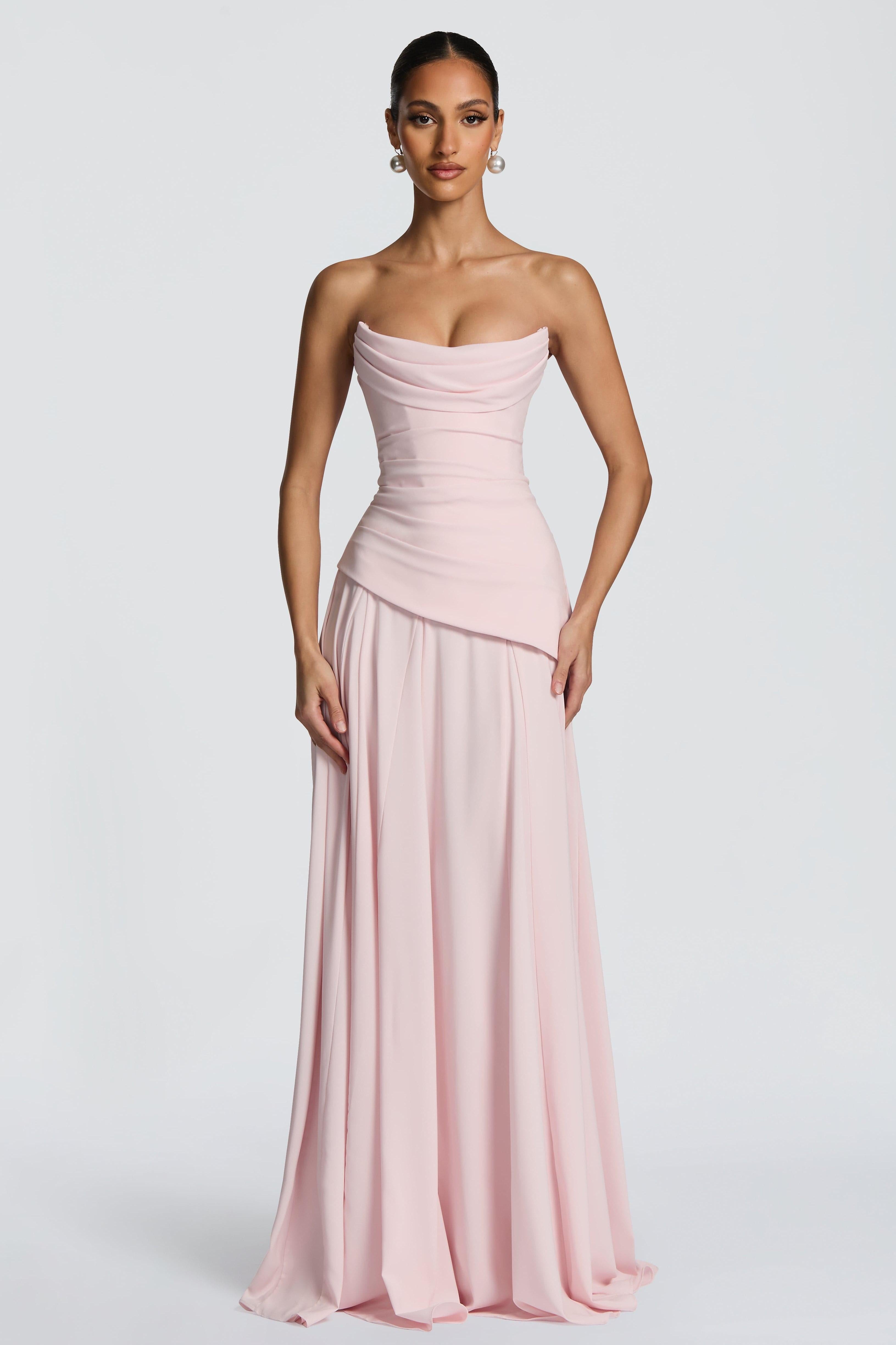 Double-Layer Chiffon Tie-Up Maxi