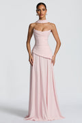 Double-Layer Chiffon Tie-Up Maxi