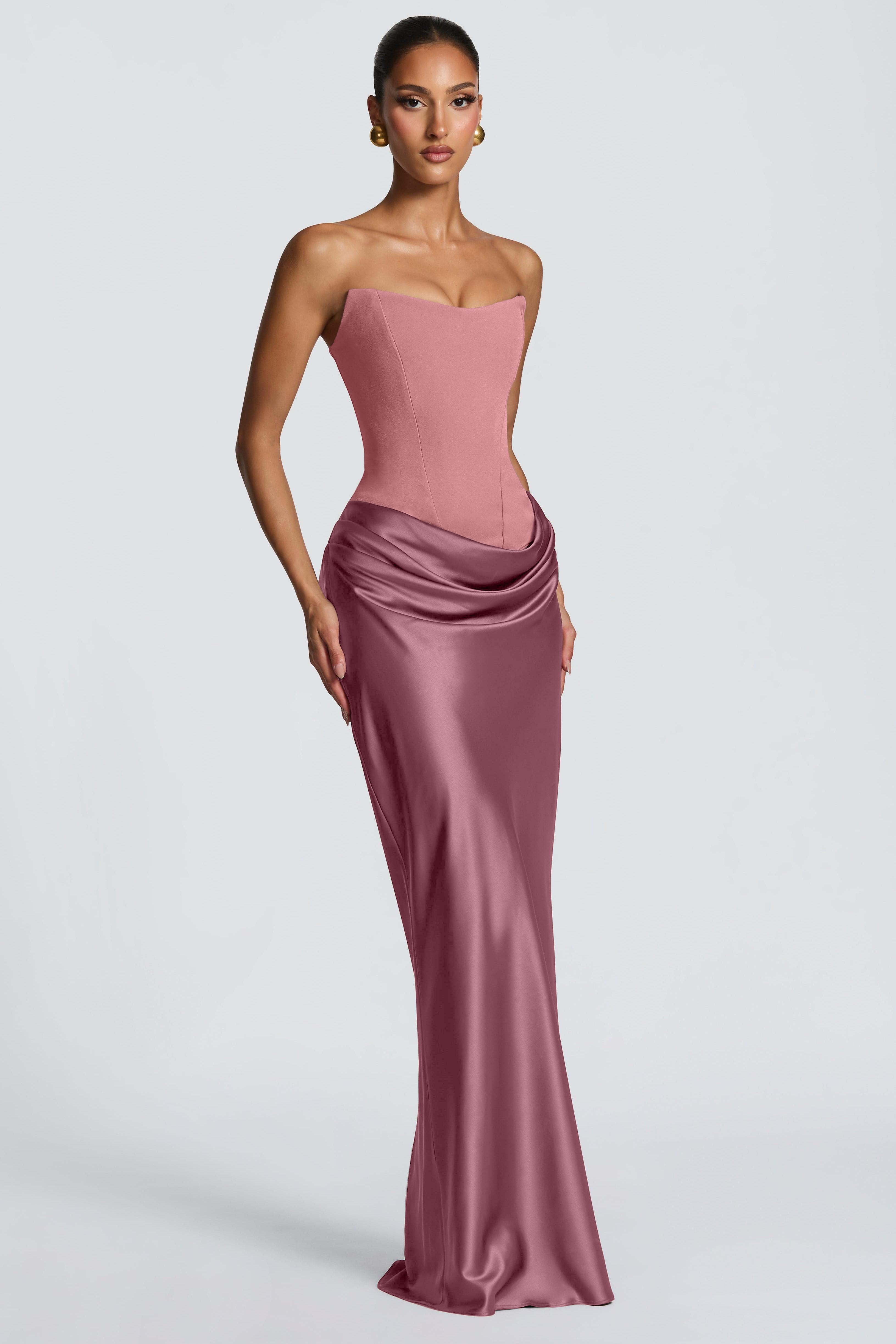 Red Satin Stretch Dress