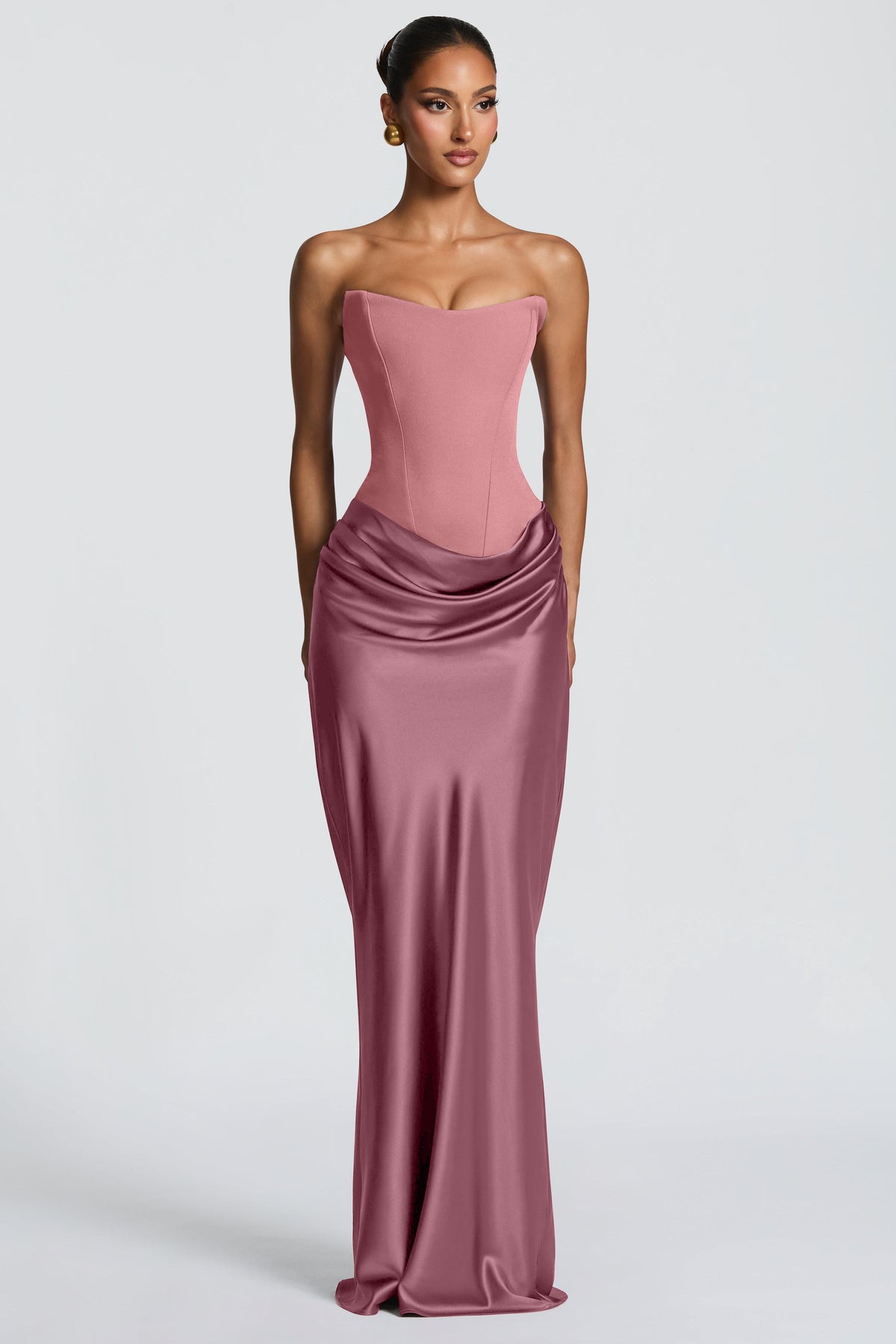 Red Satin Stretch Dress