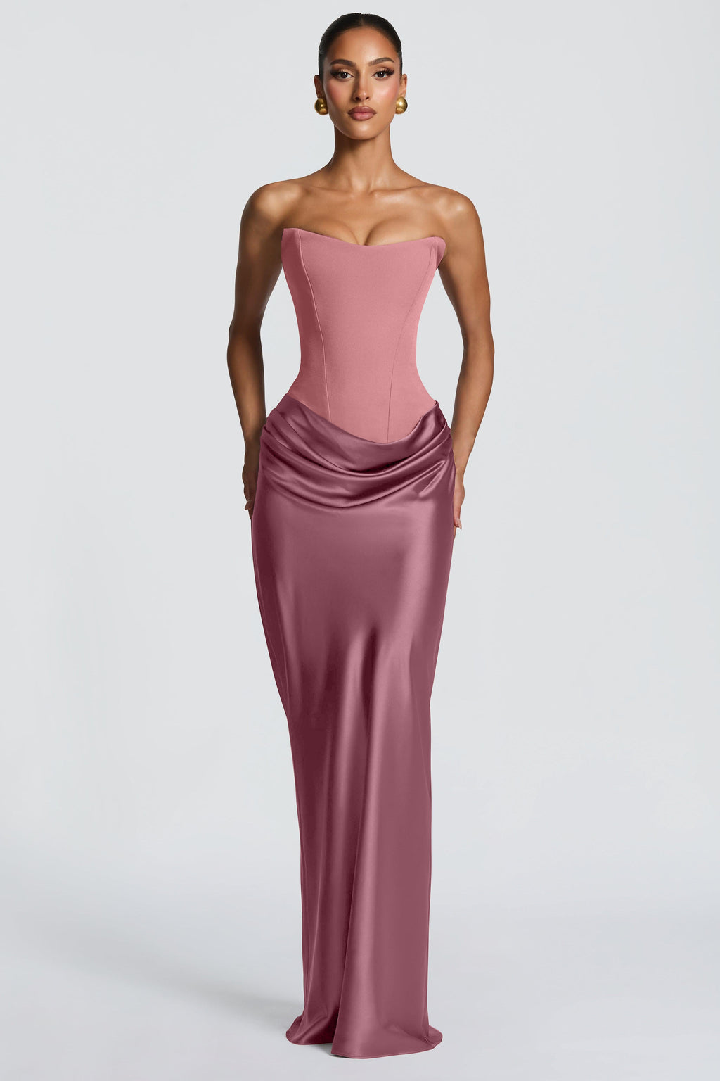 Red Satin Stretch Dress