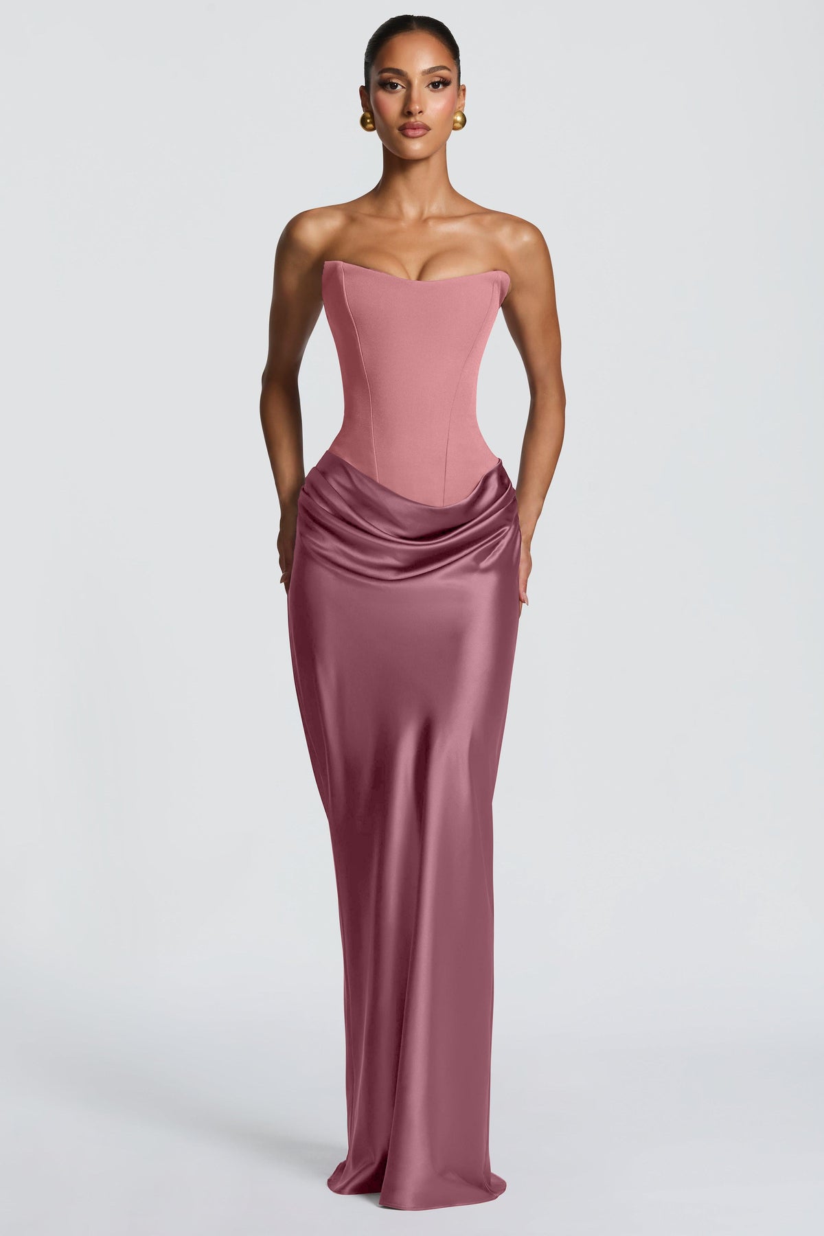 Red Satin Stretch Dress
