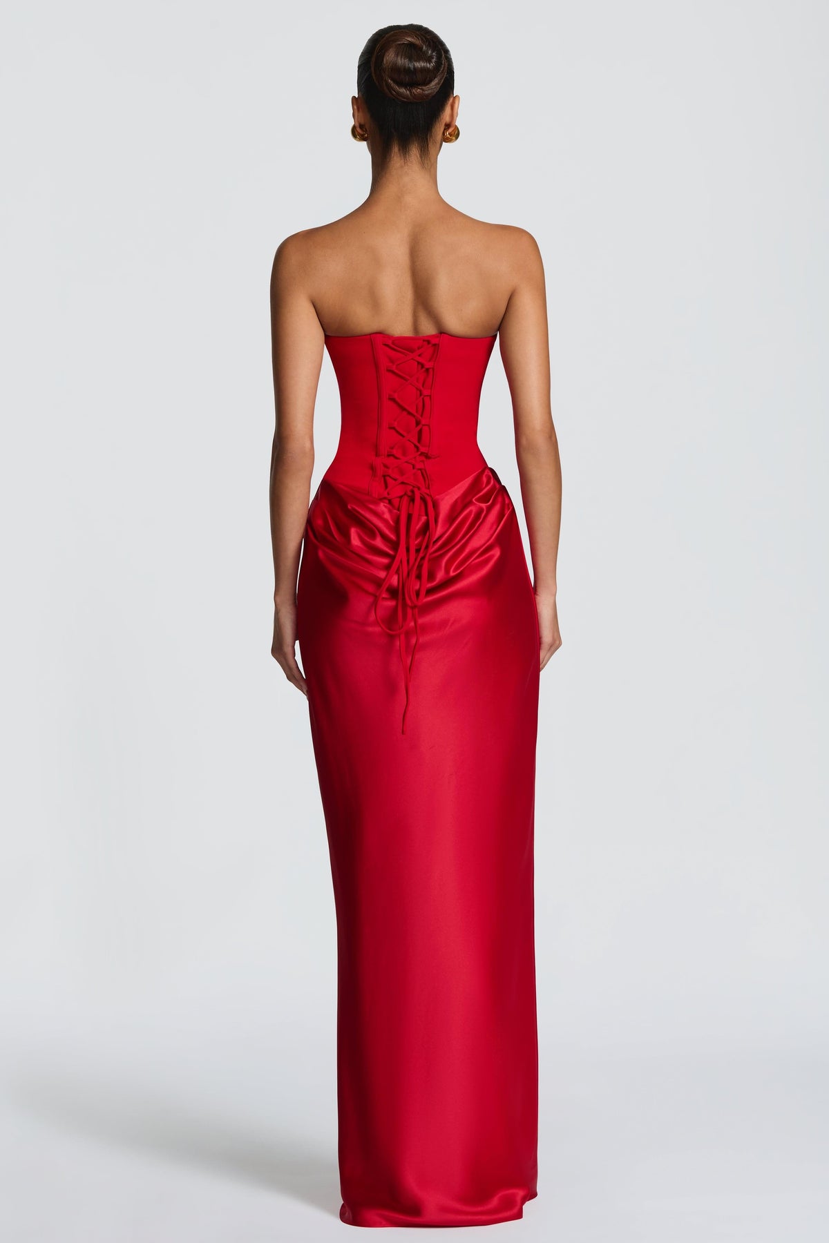 Red Satin Stretch Dress