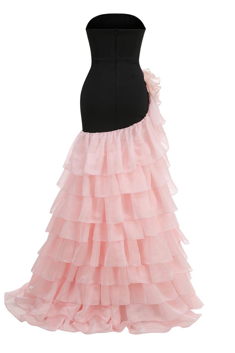 Chiffon-Bandage Draped Gown