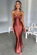 Luxe Satin Low-Back Maxi