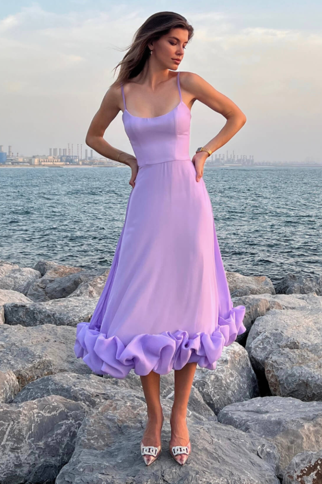 Hidden Zip Dreamy Midi
