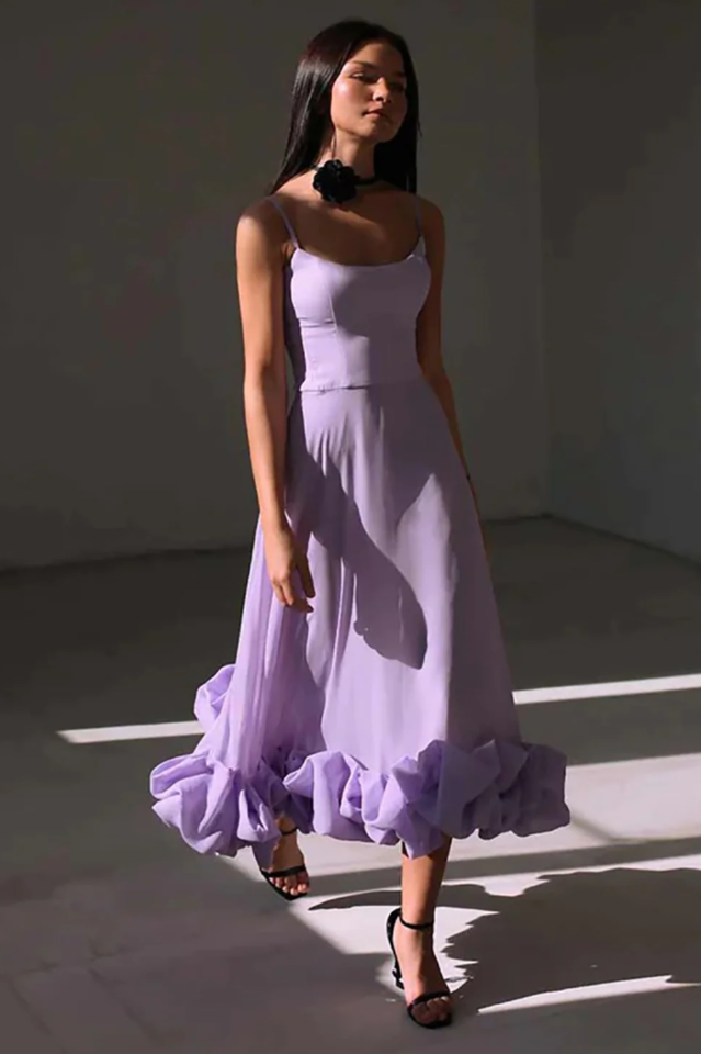 Hidden Zip Dreamy Midi