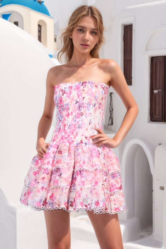Layered Lined Polyester Dress