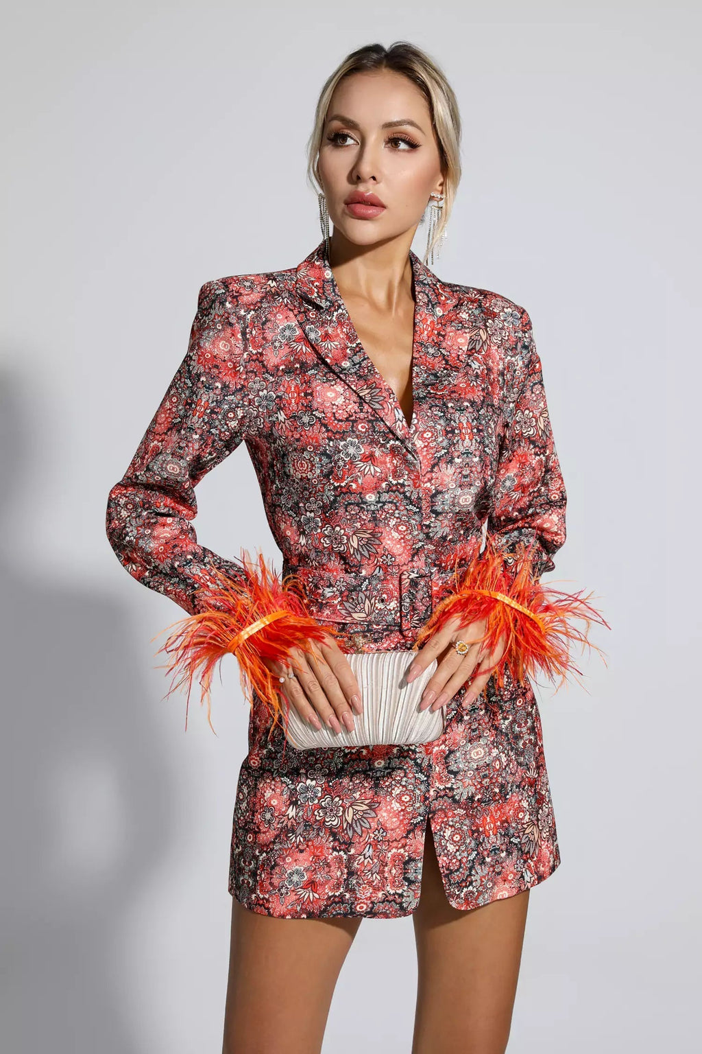 Feather Cuff Floral Mini