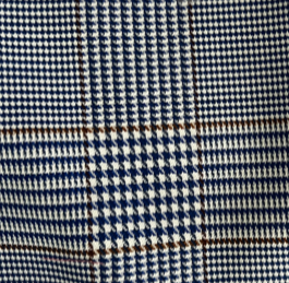 Jacket in Navy Blue Glen Plaid