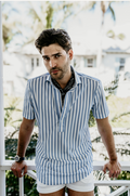 Light Blue Awning Stripe Shirt