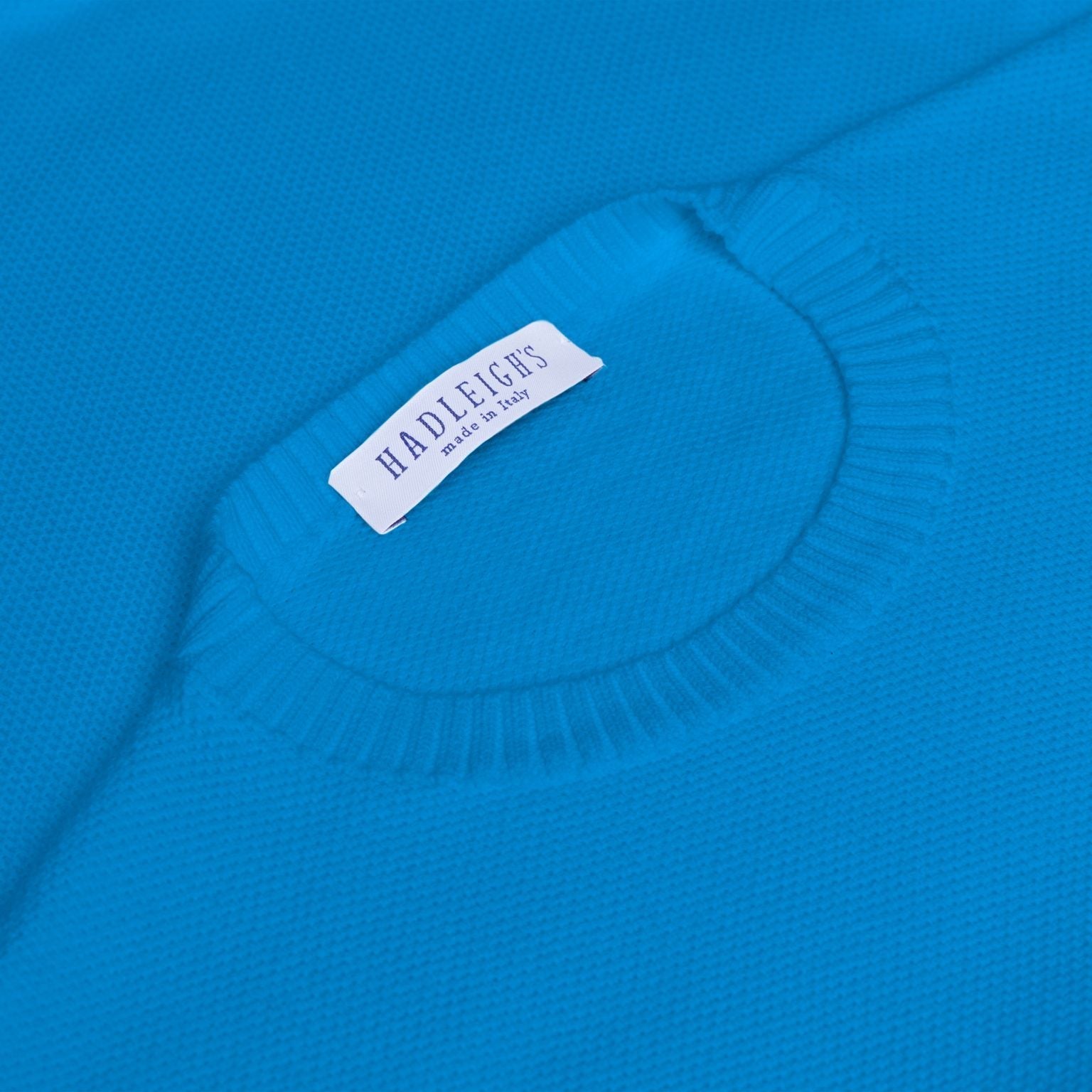 Crafted Honeycomb Cotton Crewneck‌