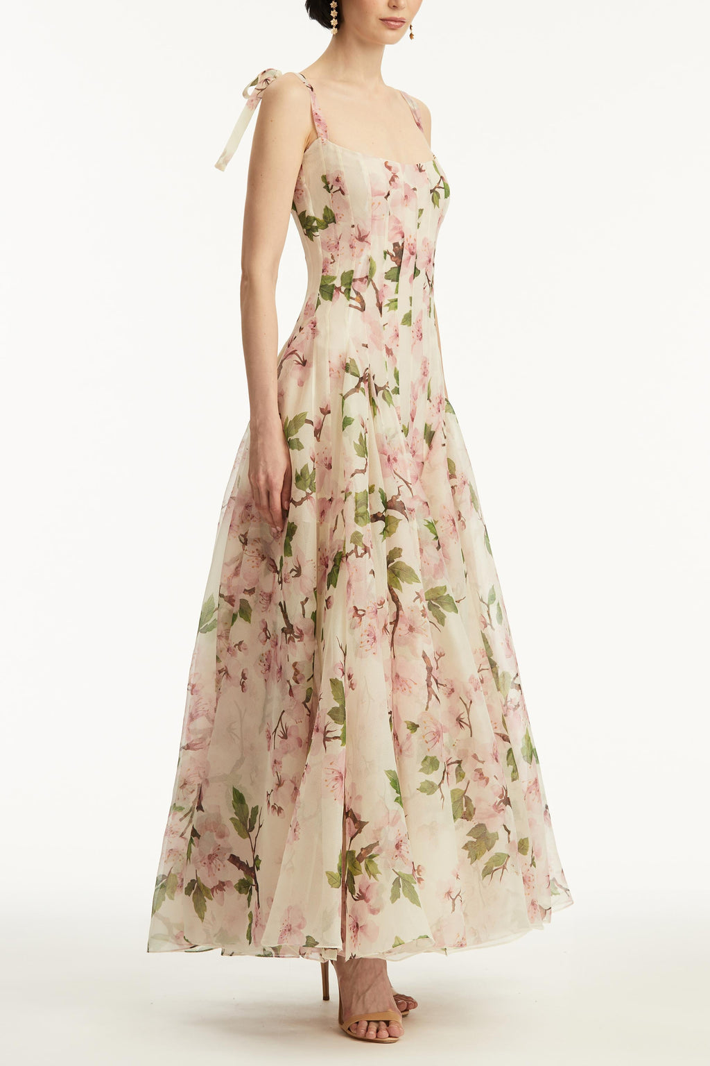 Sweetheart Ruched Backless Dress