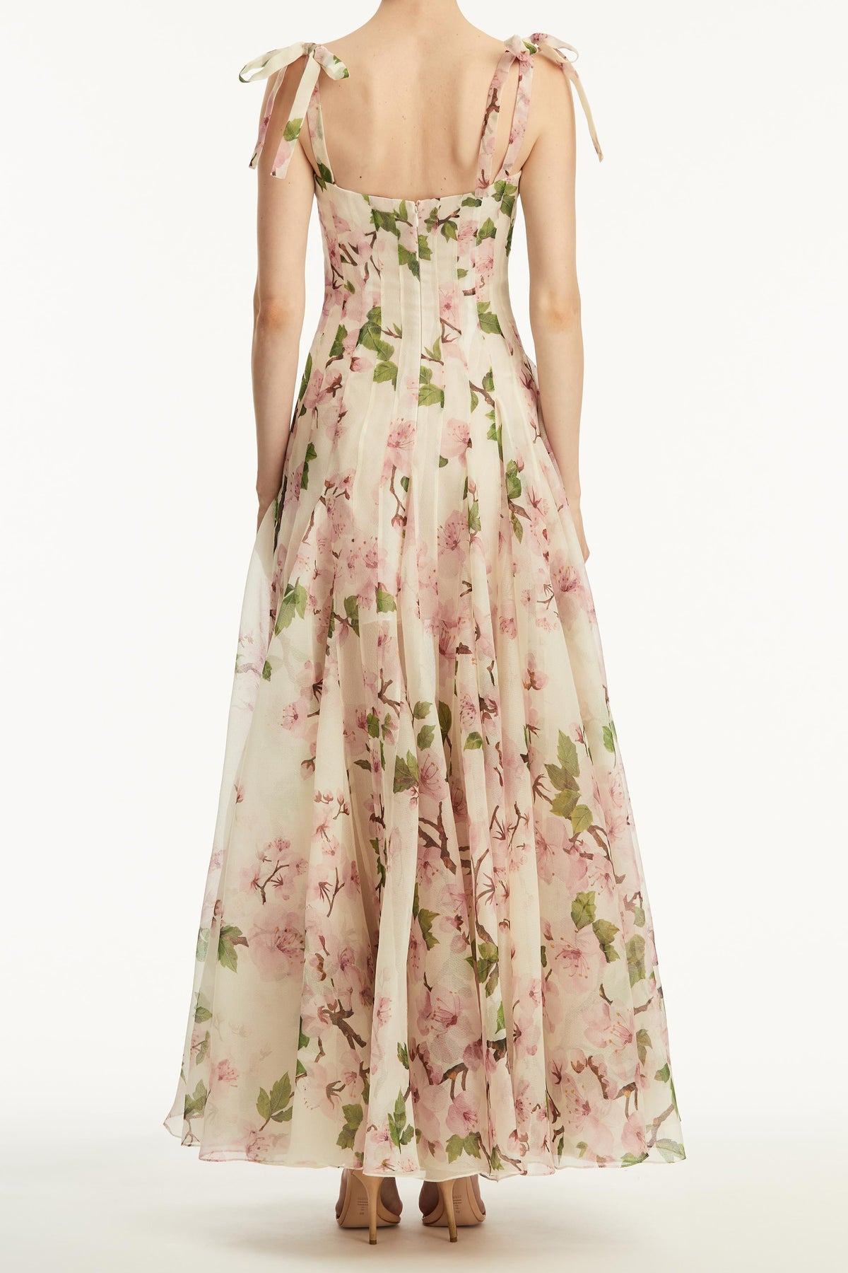 Sweetheart Ruched Backless Dress