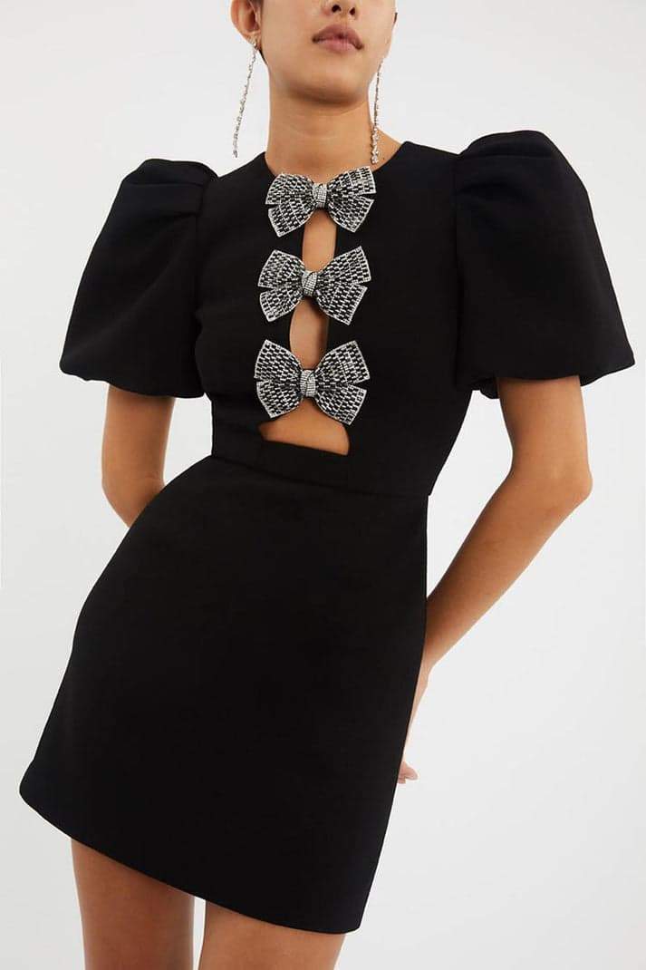 Flattering Straight Hem Puff Mini