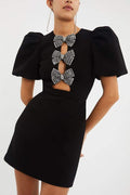 Flattering Straight Hem Puff Mini