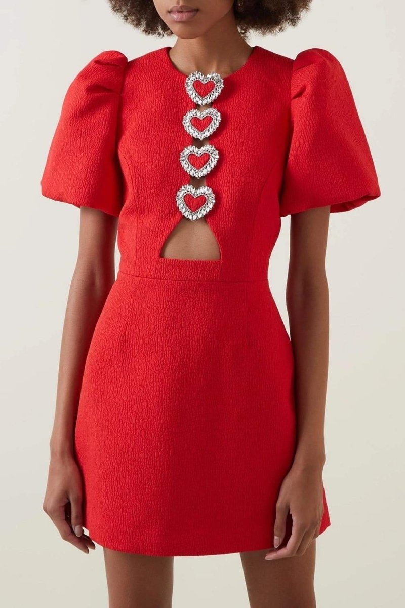 Flattering Straight Hem Puff Mini