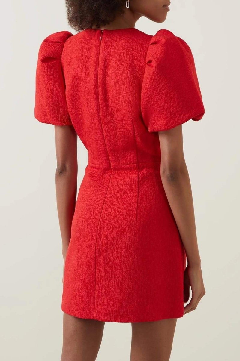 Flattering Straight Hem Puff Mini