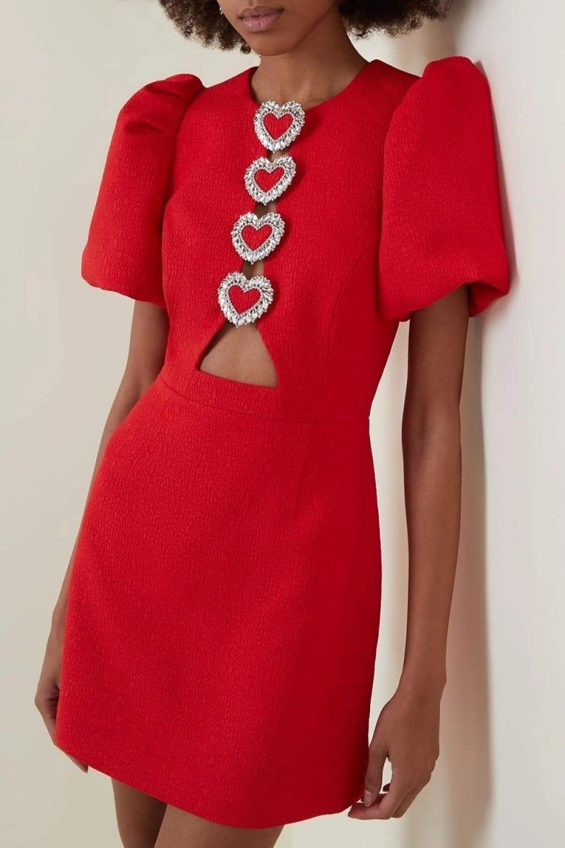 Flattering Straight Hem Puff Mini