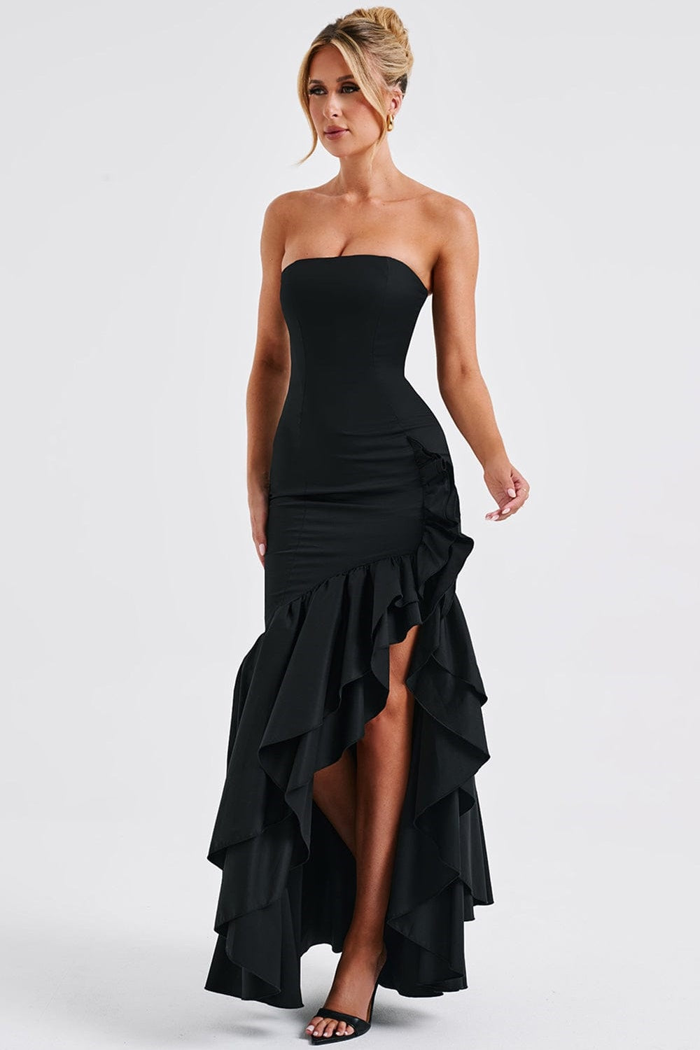 Contour Seam Frill Maxi
