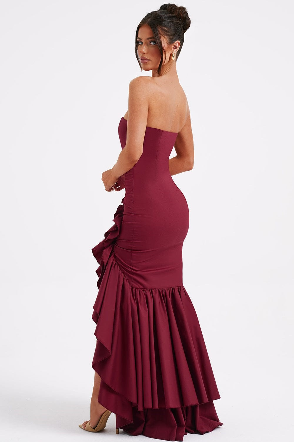 Contour Seam Frill Maxi