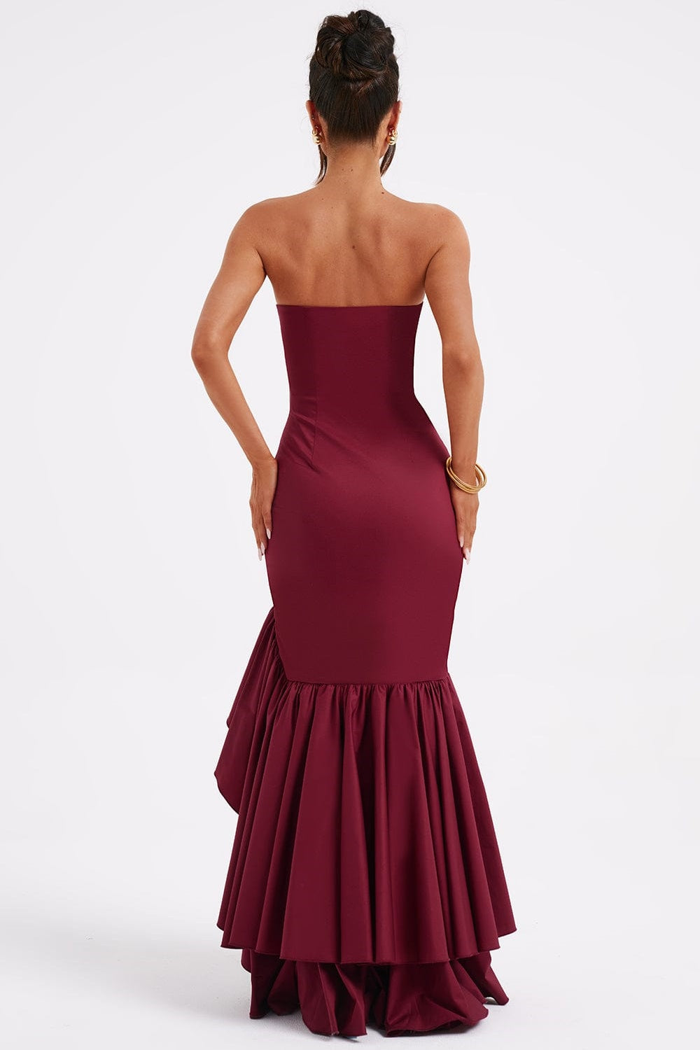 Contour Seam Frill Maxi