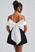 Bow Detail Invisible Zip Dress