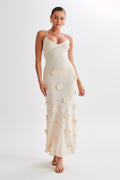 Deep V Criss-Cross Lace-Up Maxi
