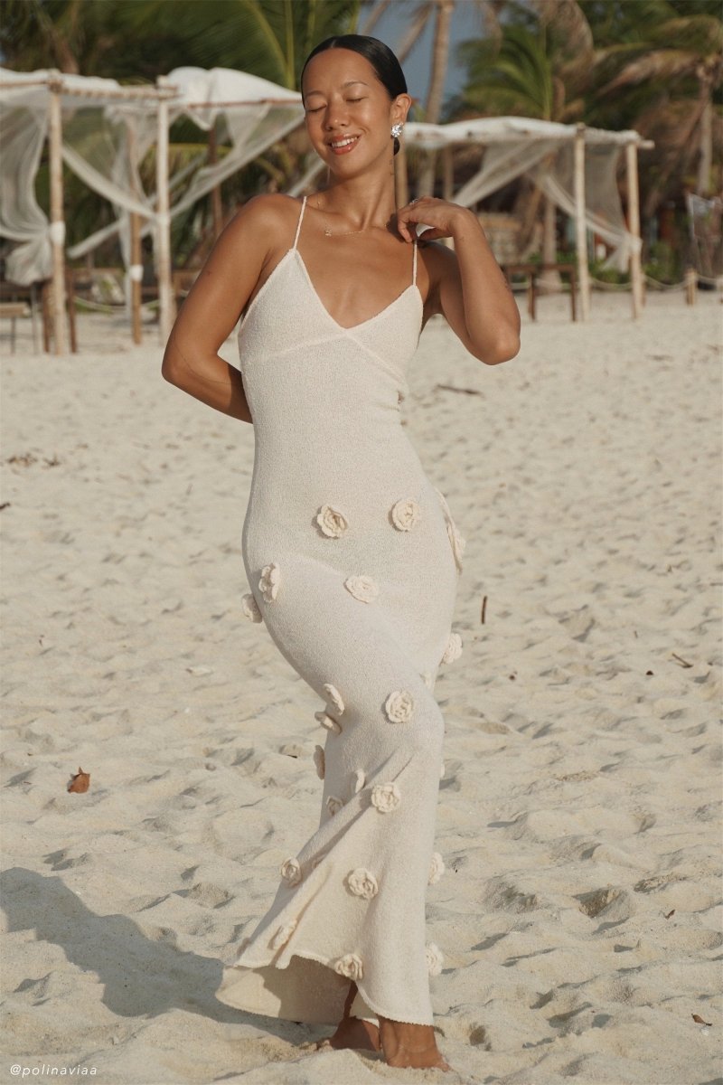 Deep V Criss-Cross Lace-Up Maxi