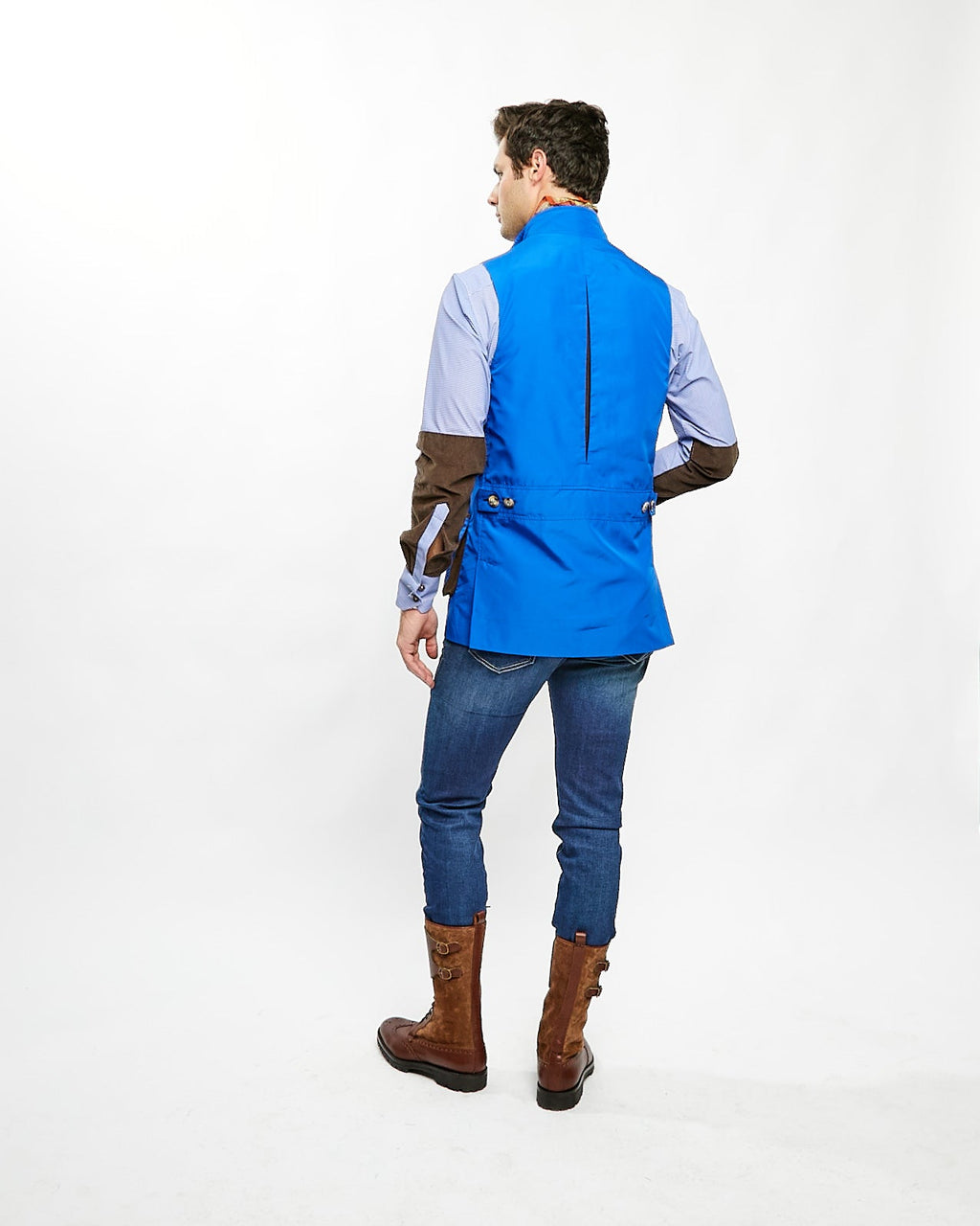 ‌Suede-Trimmed Performance Field Vest