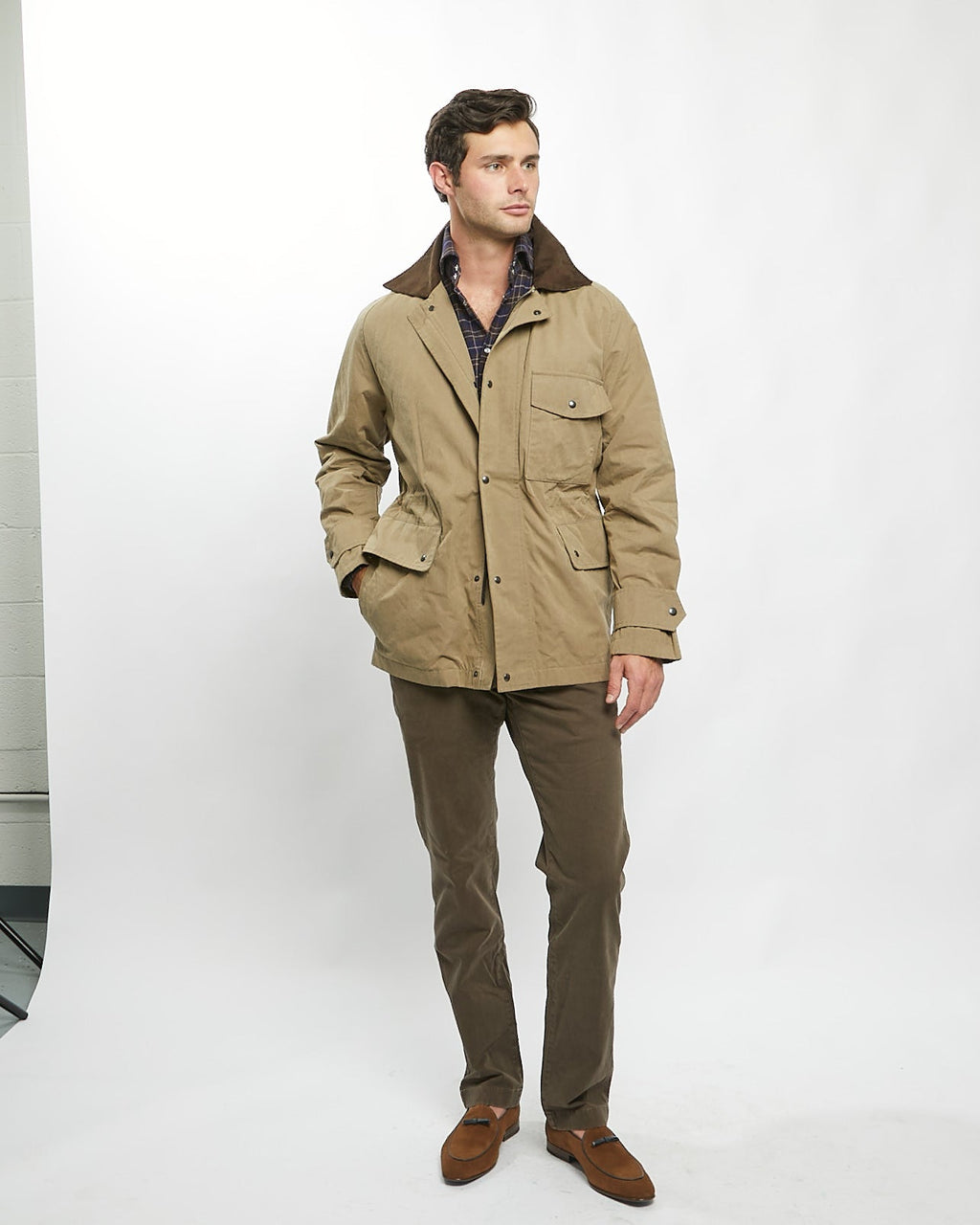 Field Coat in Taupe Canvas
