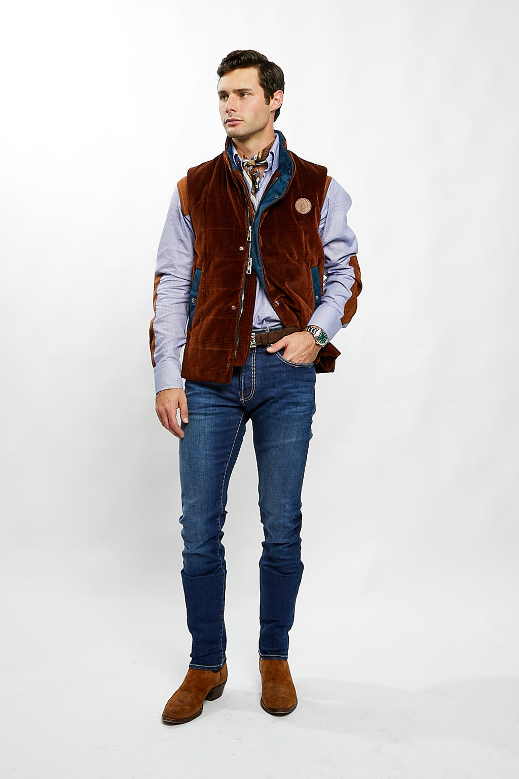 Brown Velvet Waistcoat