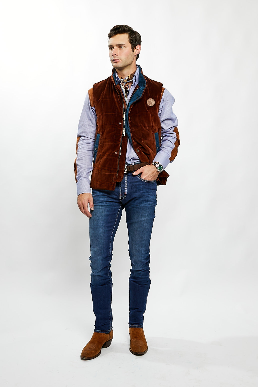 Brown Velvet Waistcoat