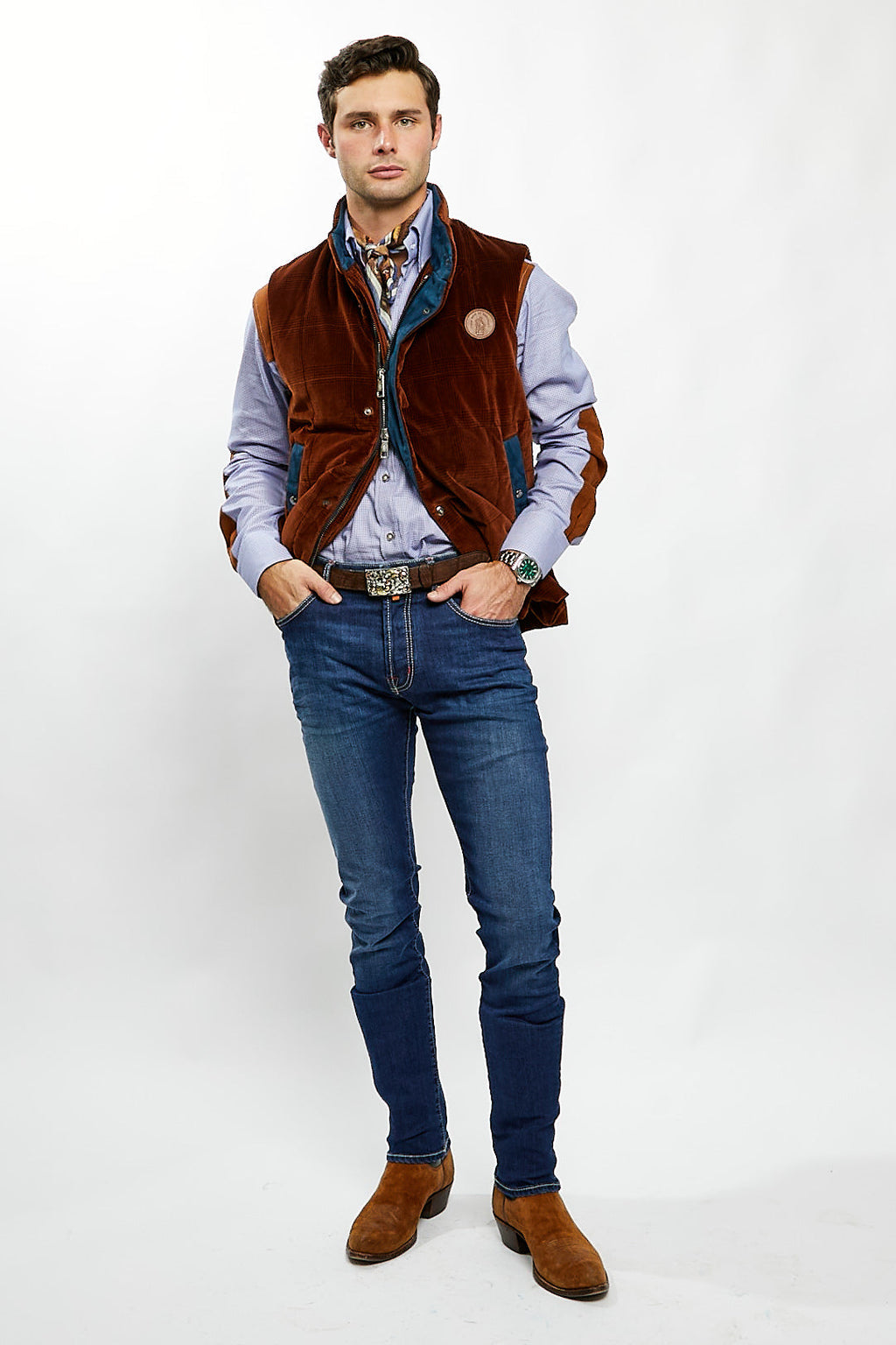 Brown Velvet Waistcoat