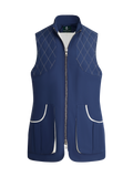 ‌Navy Quilted Technical Field Vest
