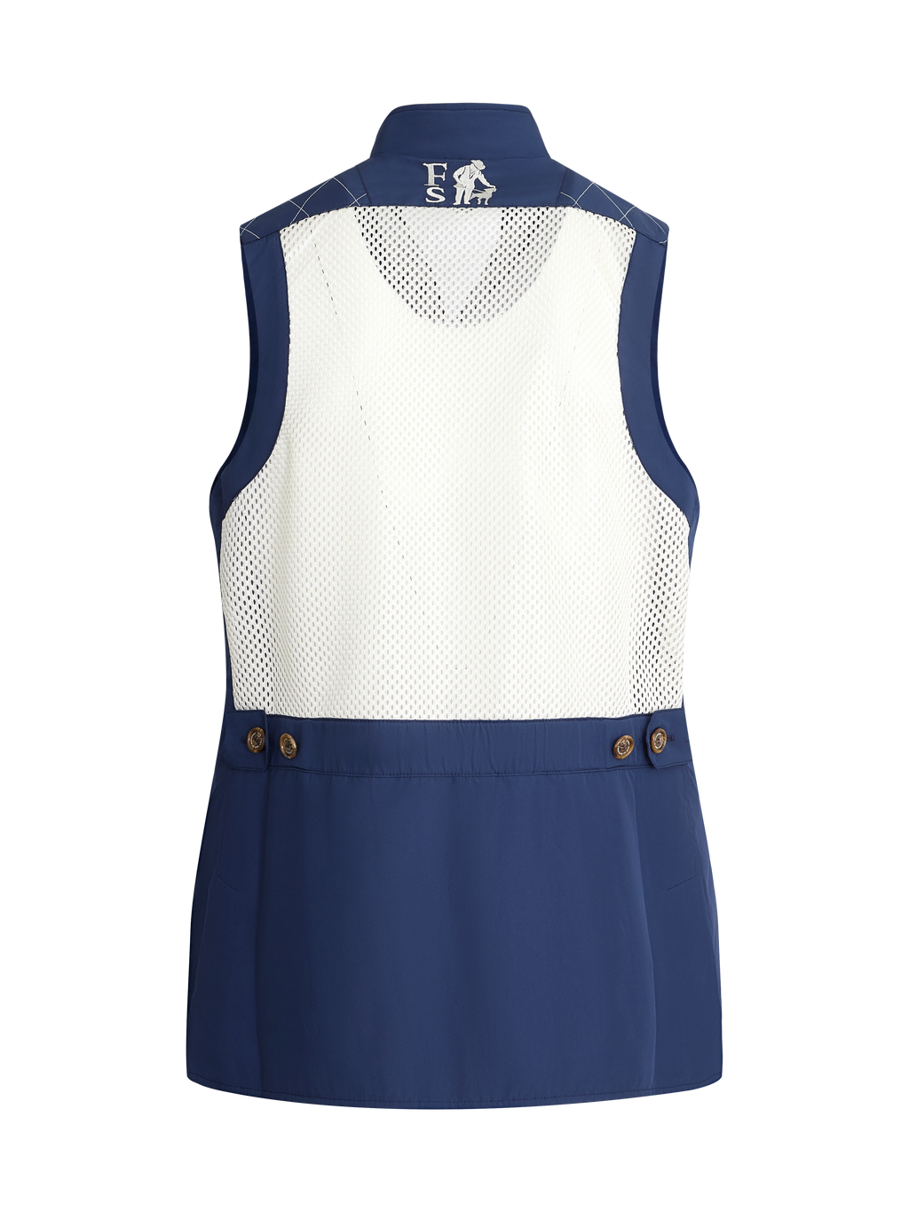 ‌Navy Quilted Technical Field Vest
