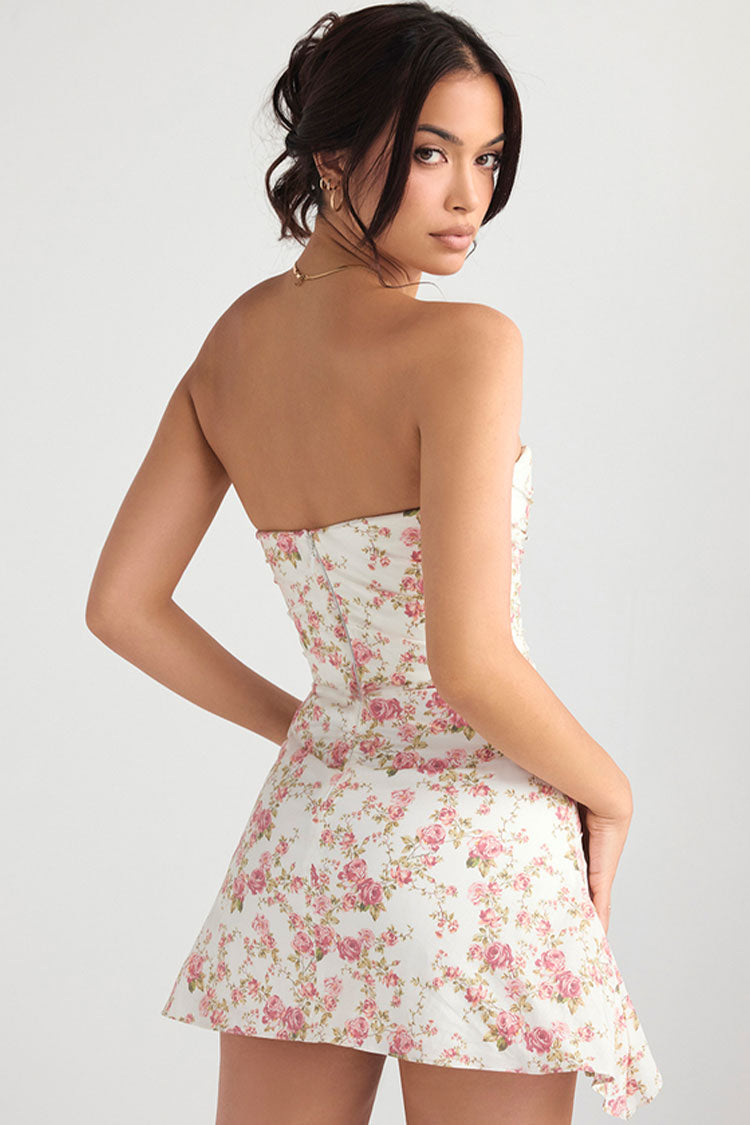 Vintage Glow Satin Boned Mini